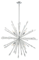 Magnalux Solaris 10 Light Large Crystal Starburst Pendant Part Number - SOL10CH