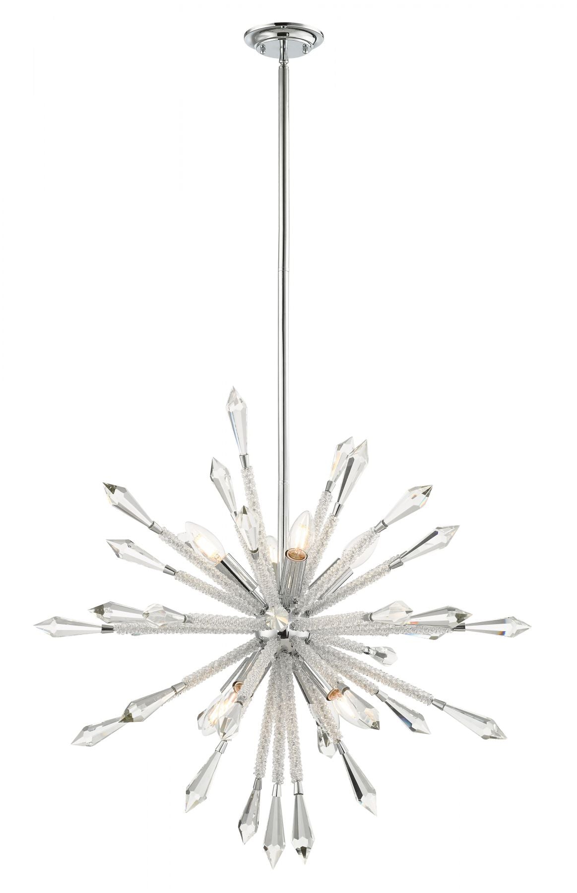 Magnalux Solaris 8 Light Medium Crystal Starburst Pendant Part Number - SOL08CH