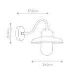Elstead Lighting Outdoor Wall Light from the Somerton range. Somerton 1 Light Wall Lantern – SKU SOMERTON-BR