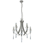 Magnalux Sophia 5 Light Crystal Ceiling Light Satin Chrome Part Number - SOP05SC