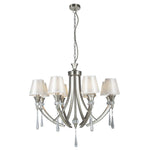Magnalux Sophia 8 Light Crystal Ceiling Light Satin Chrome Part Number - SOP08SC