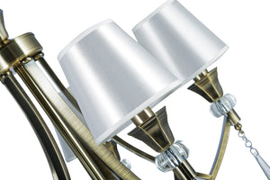 Magnalux Sophia 5 Light Crystal Ceiling Light Antique Brass Part Number - SOP05AB