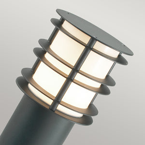 Norlys Stockholm 1 Light Large Bollard - Black ST-BOL-L-E27-BLK