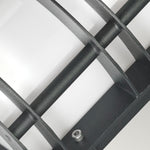 Norlys Stockholm 1 Light Flush Light - Black With Opal Glass ST-FLU-E27-BLK-O