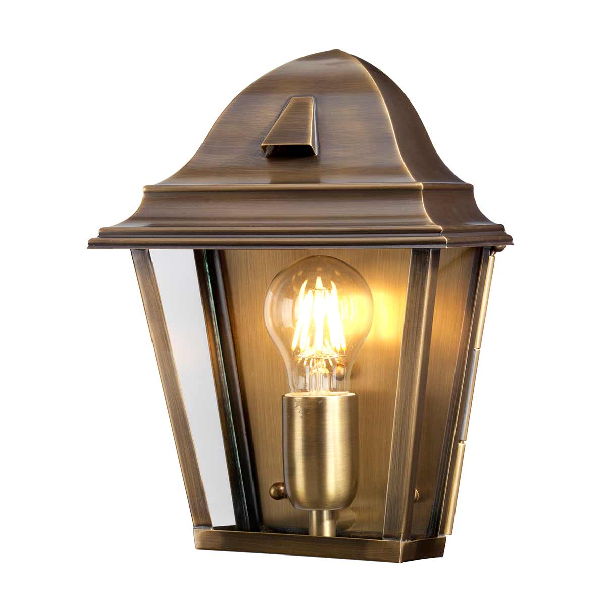 Elstead Lighting Outdoor Wall Light from the St James range. St James 1 Light Wall Lantern - Brass Product Code = ST-JAMES-BRASS