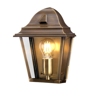 Elstead Lighting Outdoor Wall Light from the St James range. St James 1 Light Wall Lantern - Brass Product Code = ST-JAMES-BRASS