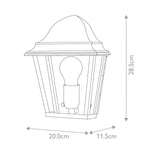 Elstead Lighting Outdoor Wall Light from the St James range. St James 1 Light Wall Lantern - Brass – SKU ST-JAMES-BRASS