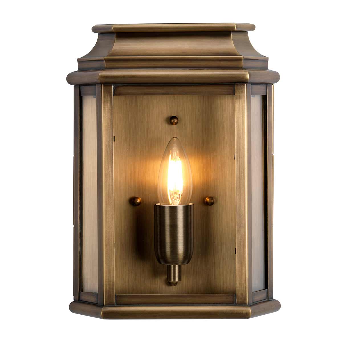 Elstead Lighting Outdoor Wall Light from the St Martins range. St Martins 1 Light Wall Lantern  Product Code = ST-MARTINS-BR