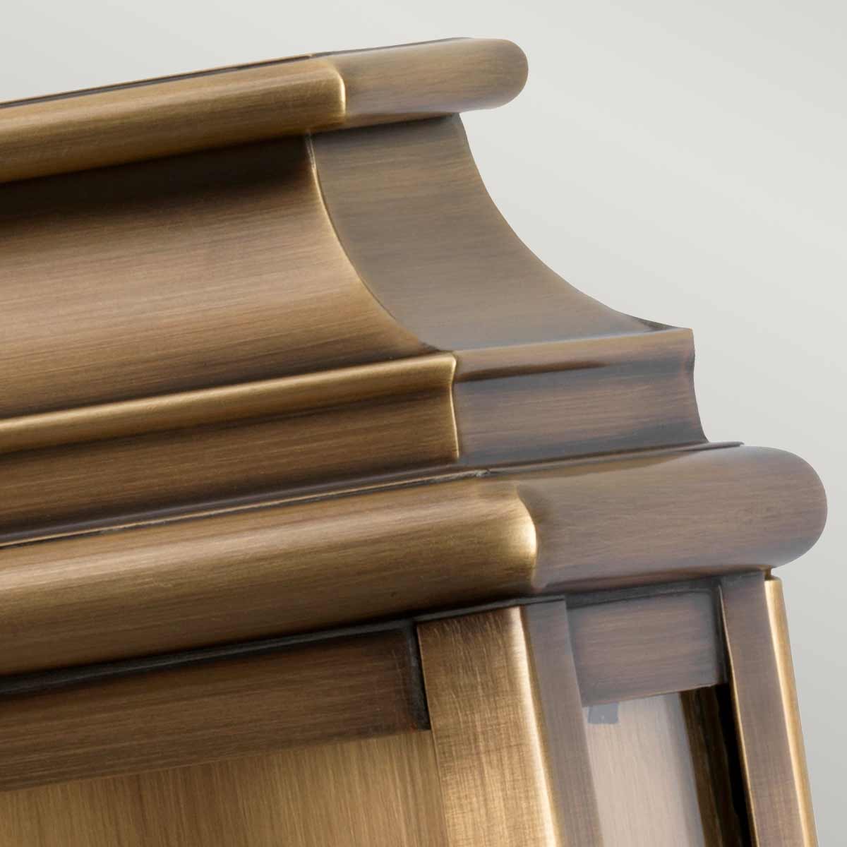 Elstead Lighting Outdoor Wall Light from the St Pauls range. St Pauls 1 Light Wall Lantern Product Code = ST-PAULS-BRASS