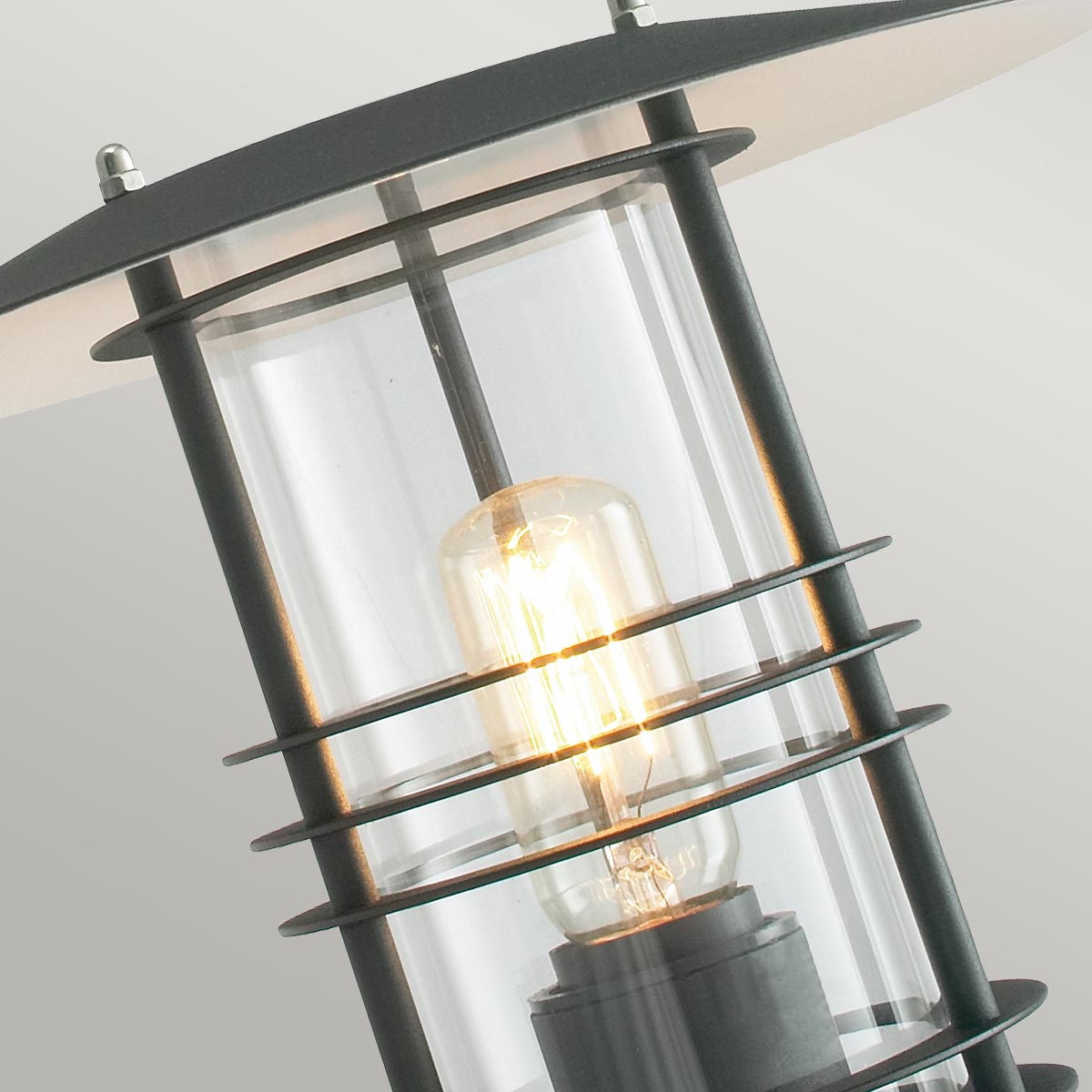 Norlys Stockholm 1 Light Wall Lantern - Black ST1-BLACK