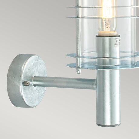 Norlys Stockholm 1 Light Grande Wall Lantern - Galvanised ST1-G-GAL