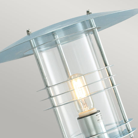 Norlys Stockholm 1 Light Grande Wall Lantern - Galvanised ST1-G-GAL