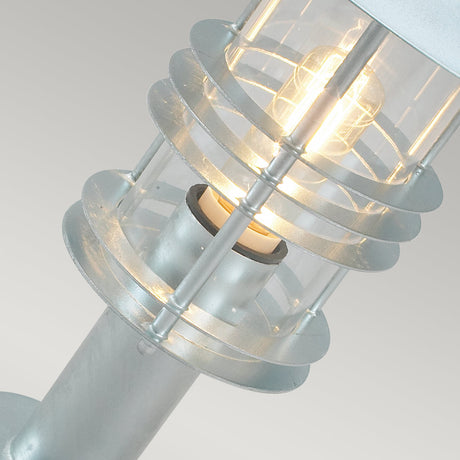 Norlys Stockholm 1 Light Pedestal - Galvanised ST3-GALV