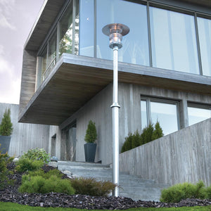 Norlys Stockholm 1 Light Grande Lamp Post - Galvanised ST5-G-GALV
