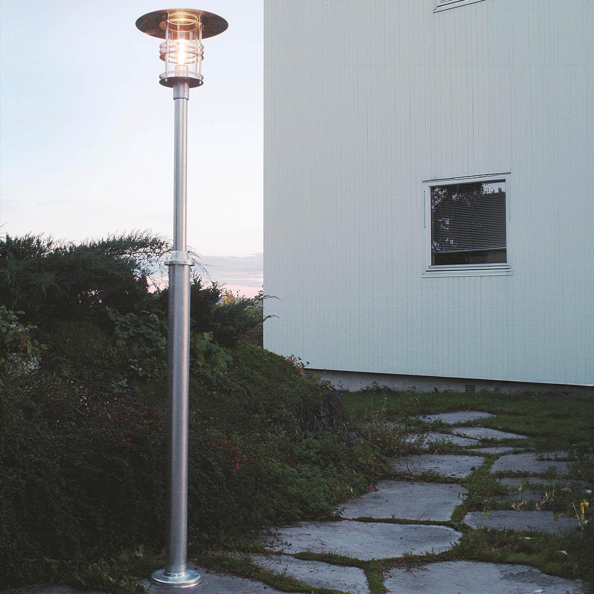 Norlys Stockholm 1 Light Grande Lamp Post - Galvanised ST5-G-GALV