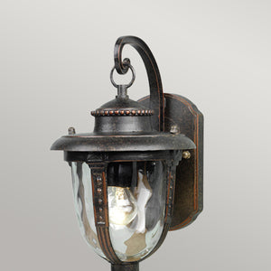 Elstead Lighting Outdoor Wall Light from the St Louis range. St Louis 1 Light Small Wall Lantern Product Code = STL2-S-WB