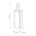 Elstead Lighting Outdoor Wall Light from the Stow range. Stow 1 Light Wall Lantern – SKU STOW