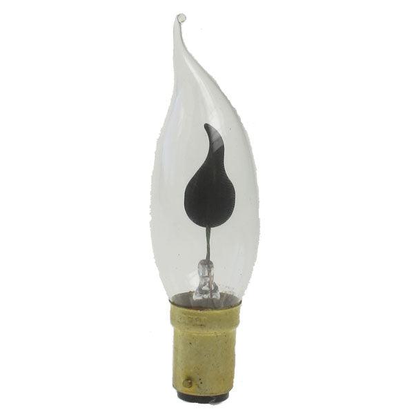 Sylvania FL-CP-CVFF/SBC SLI - Sylvania Candles Part Number 7998 CV Style Flicker Flame Candle Bent Tip Ba15d