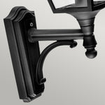Norlys Outdoor Wall Light from the Turin range. Turin 1 Light Up Wall Lantern - Black  Product Code = T1-BLACK