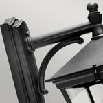 Norlys Outdoor Wall Light from the Turin range. Turin 1 Light Down Wall Lantern - Black  Product Code = T2-BLACK