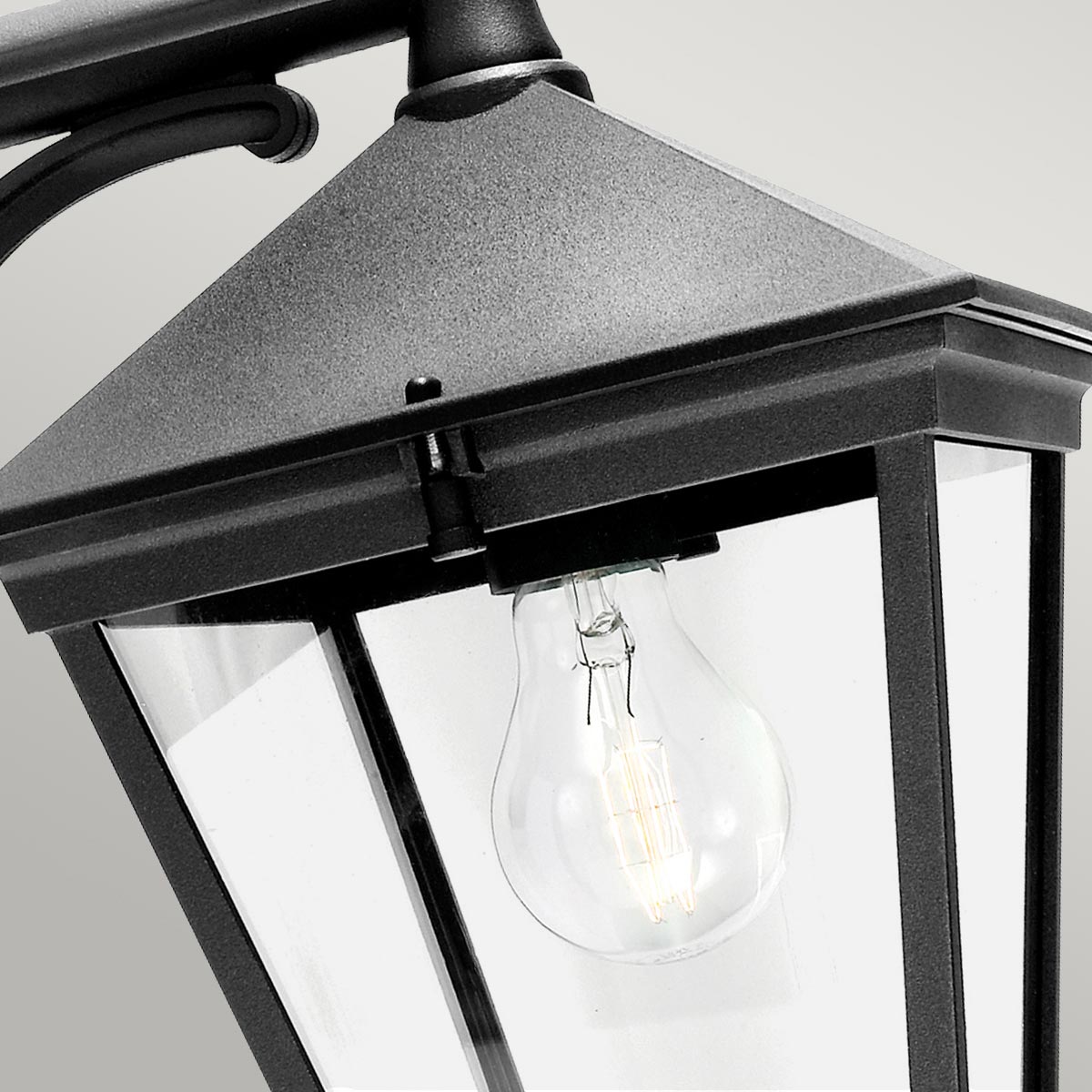 Norlys Outdoor Wall Light from the Turin range. Turin 1 Light Down Wall Lantern - Black  Product Code = T2-BLACK
