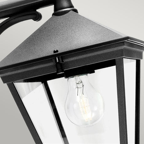 Norlys Outdoor Wall Light from the Turin range. Turin 1 Light Down Wall Lantern - Black  Product Code = T2-BLACK