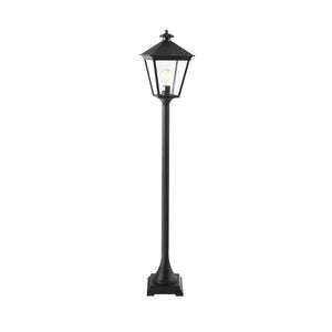 Norlys Pillar Lantern from the Turin range. Turin 1 Light Pillar - Black  Product Code = T4-BLACK