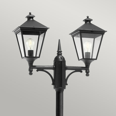 Norlys Lamp Post from the Turin range. Turin 2 Light Twin Lamp Post - Black  Product Code = T6-BLACK