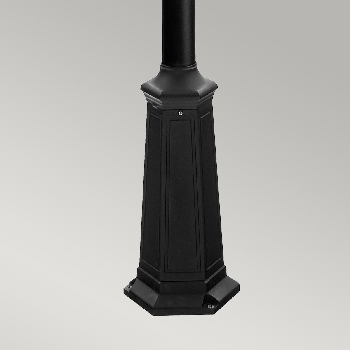 Norlys Lamp Post from the Turin range. Turin 2 Light Twin Lamp Post - Black  Product Code = T6-BLACK