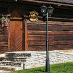 Norlys Lamp Post from the Turin range. Turin 2 Light Twin Lamp Post - Black  Product Code = T6-BLACK