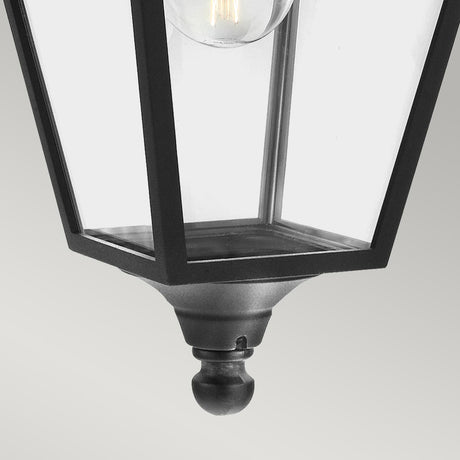 Norlys Outdoor Hanging from the Turin range. Turin 1 Light Chain Lantern - Black  Product Code = T8-BLACK