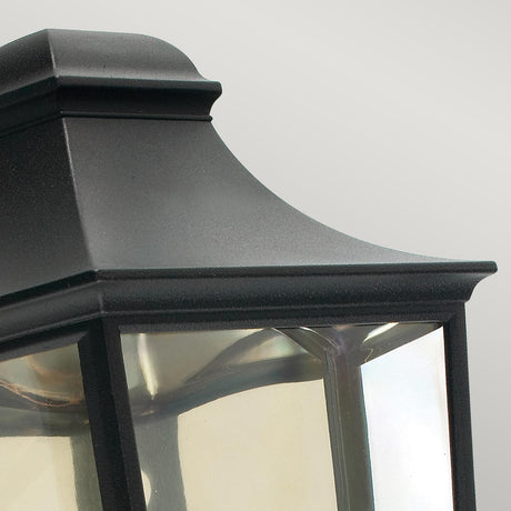 Norlys Turin 1 Light Half Lantern - Black T9-BLACK