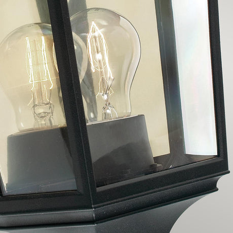 Norlys Turin 1 Light Half Lantern - Black T9-BLACK