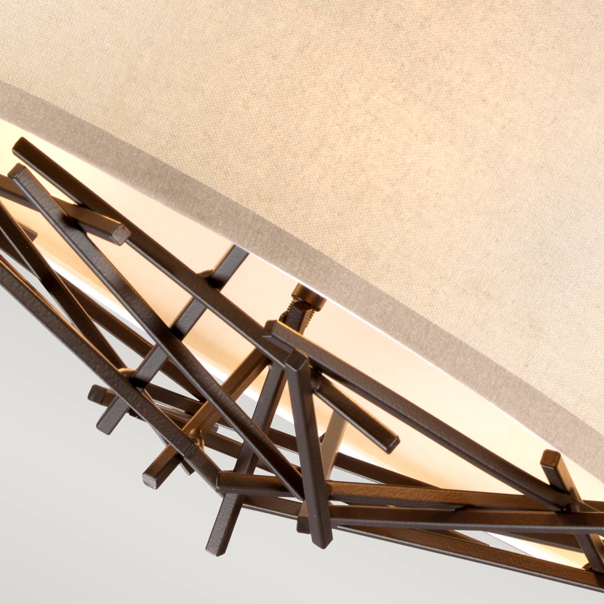 Elstead Lighting Pendant from the Taiko range. Taiko 3 Light Pendant Product Code = TAIKO-3P