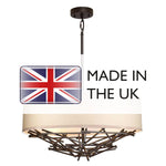 Elstead Lighting Pendant from the Taiko range. Taiko 4 Light Pendant – SKU TAIKO-4P