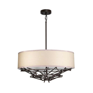 Elstead Lighting Pendant from the Taiko range. Taiko 4 Light Pendant Product Code = TAIKO-4P