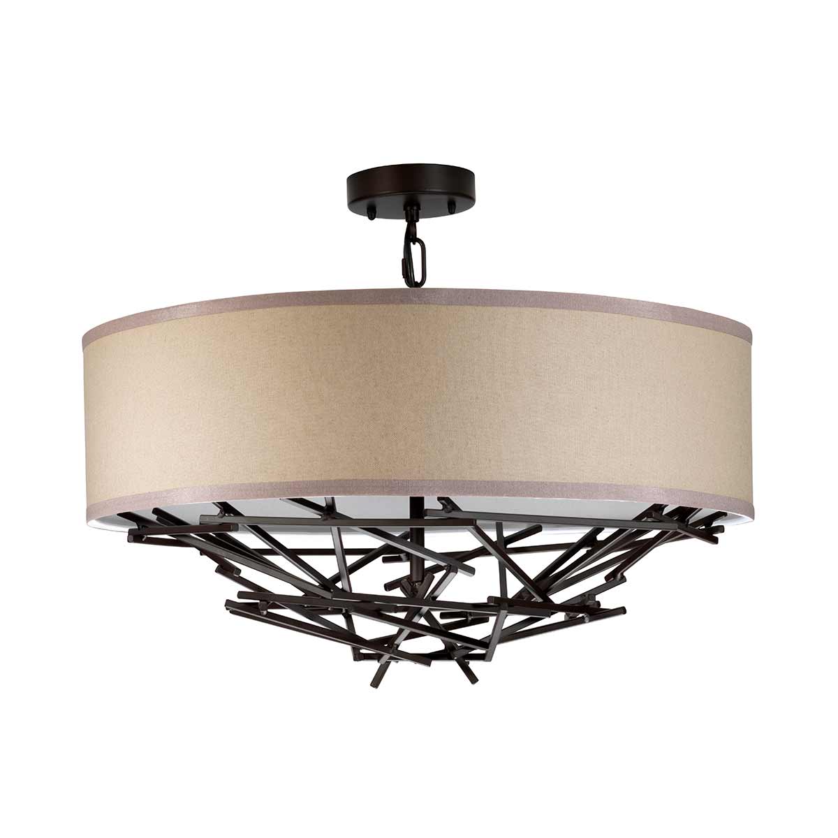 Elstead Lighting Pendant from the Taiko range. Taiko 4 Light Pendant Product Code = TAIKO-4P