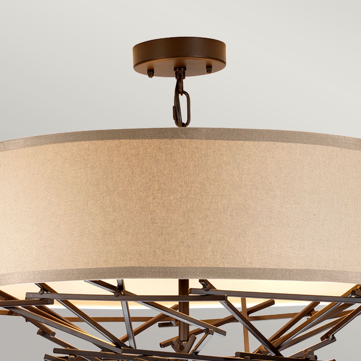 Elstead Lighting Pendant from the Taiko range. Taiko 4 Light Pendant – SKU TAIKO-4P