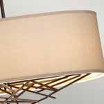 Elstead Lighting Pendant from the Taiko range. Taiko 5 Light Island Pendant – SKU TAIKO5-ISLE