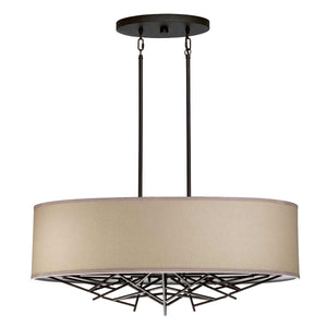 Elstead Lighting Pendant from the Taiko range. Taiko 5 Light Island Pendant Product Code = TAIKO5-ISLE
