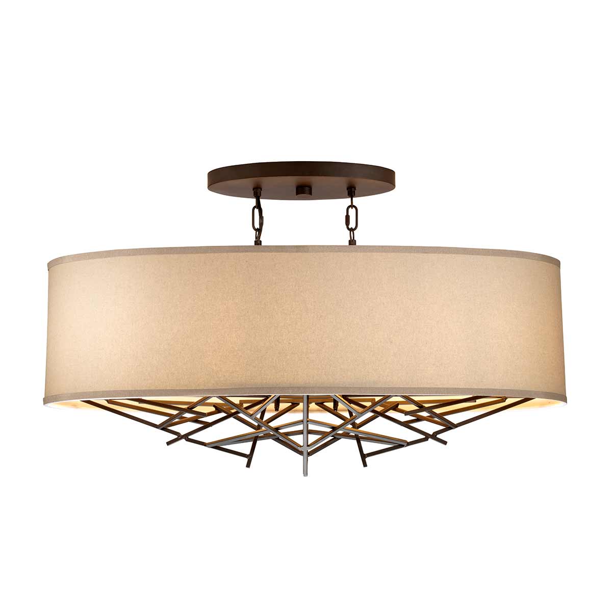 Elstead Lighting Pendant from the Taiko range. Taiko 5 Light Island Pendant Product Code = TAIKO5-ISLE
