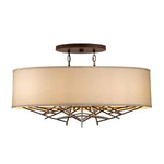 Elstead Lighting Pendant from the Taiko range. Taiko 5 Light Island Pendant Product Code = TAIKO5-ISLE