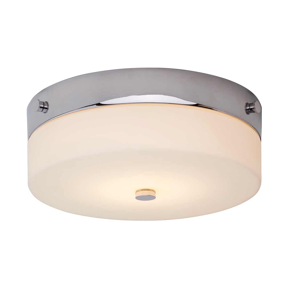 Elstead Lighting  Ceiling Flush from the Tamar range. Tamar 1 Light Medium Flush Product Code = TAMAR-F-M-PC