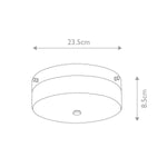 Elstead Lighting Ceiling Flush from the Tamar range. Tamar 1 Light Medium Flush – SKU TAMAR-F-M-PC