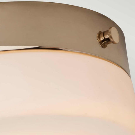 Elstead Lighting  Ceiling Flush from the Tamar range. Tamar 1 Light Medium Flush Product Code = TAMAR-F-M-PG