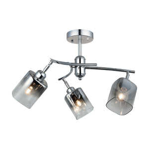 Magnalux Taylor 3 Light Polished Chrome Semi Flush Part Number - TAY03CH