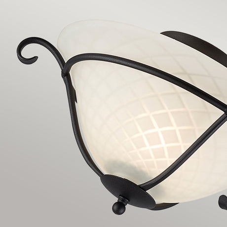 Elstead Lighting Ceiling Flush from the Torchiere range. Torchiere 1 Light Flush  Product Code = TCH-F-BLACK