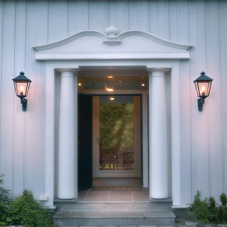 Norlys Turin Grande 1 Light Up Wall Lantern - Black TG1-BLACK