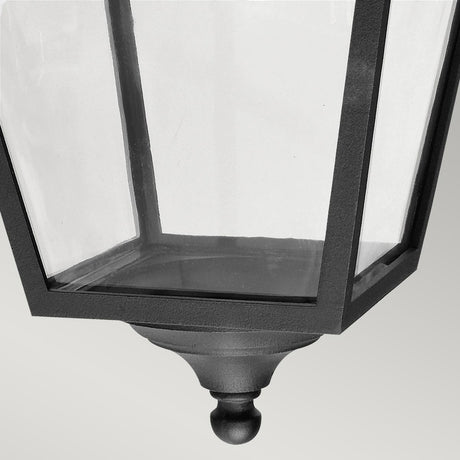 Norlys Turin Grande 1 Light Down Wall Lantern - Black TG2-BLACK