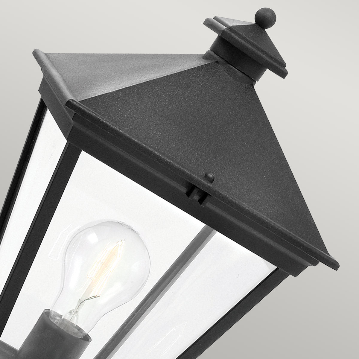 Norlys Turin Grande 1 Light Pedestal - Black TG3-BLACK